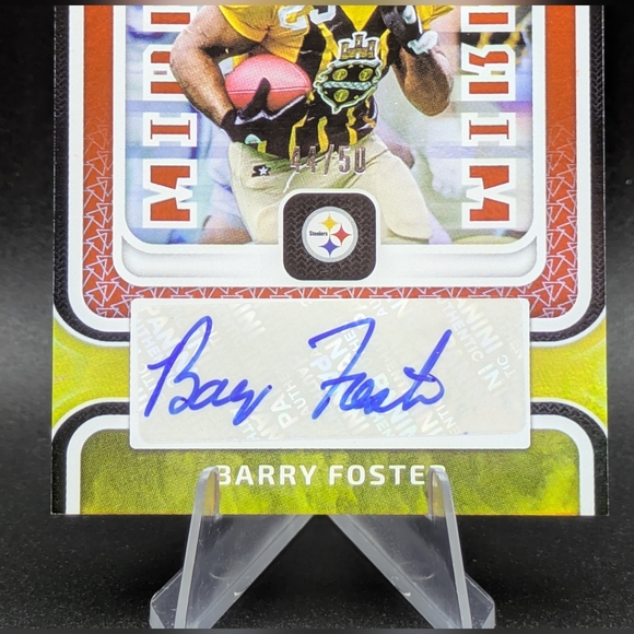 Barry Foster 2024 Panini Certified Mirror Signatures Auto 44/50 Steelers Legend - Picture 3 of 7